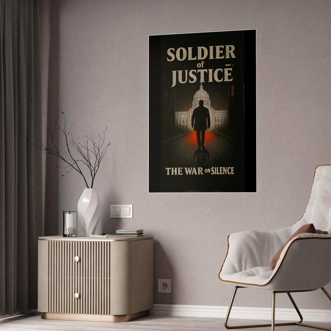 Soldier of Justice poster Gloss Poster | The War on Silence wall art - Image 3
